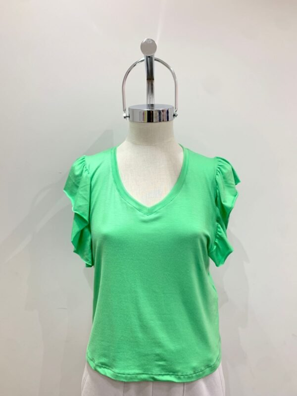 Musculosa Manga Volado Cuello V