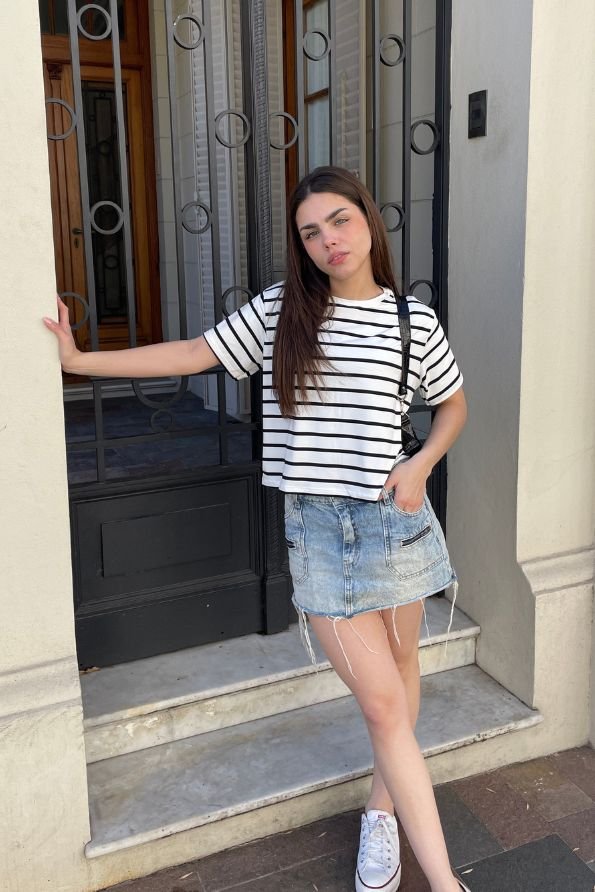 Remera Carolina Rayado - Modal Soft