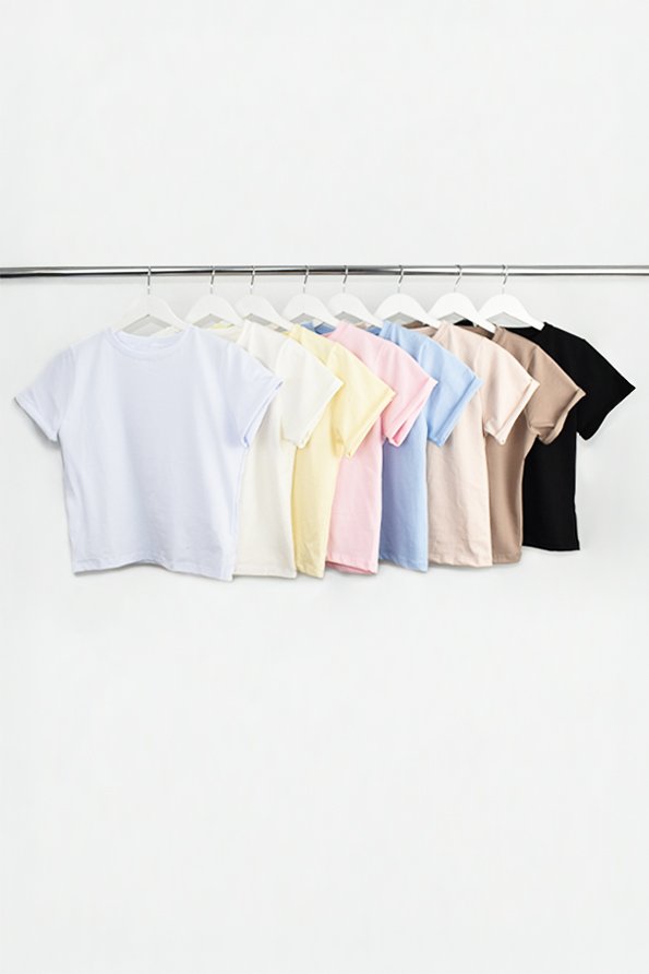 Remera Basics con dobladillo -  Algodon premiun