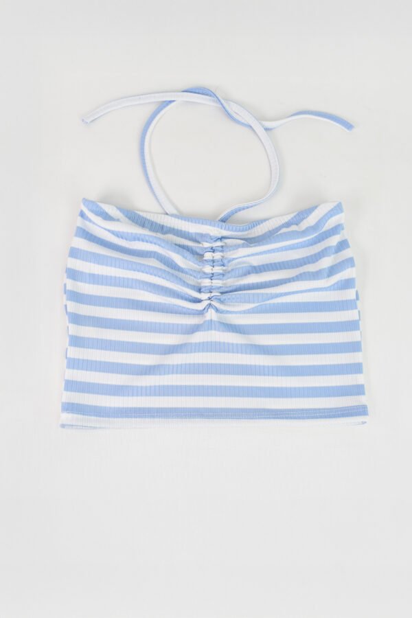 top Strapless con frunce - Morley Rayado grueso