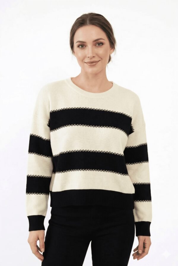 Sweater rayado pixel