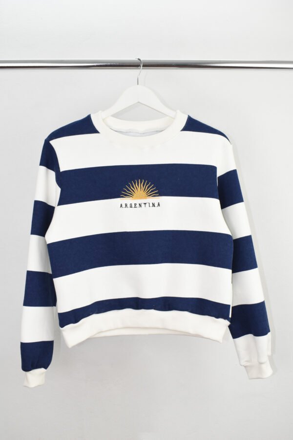 Buzo Basic Sol de Mayo - Frisa rayado