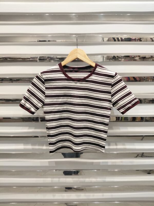 Baby tee rayado - Montezuma