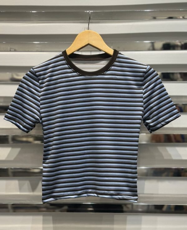 Baby tee CR Emma - Modal soft rayado