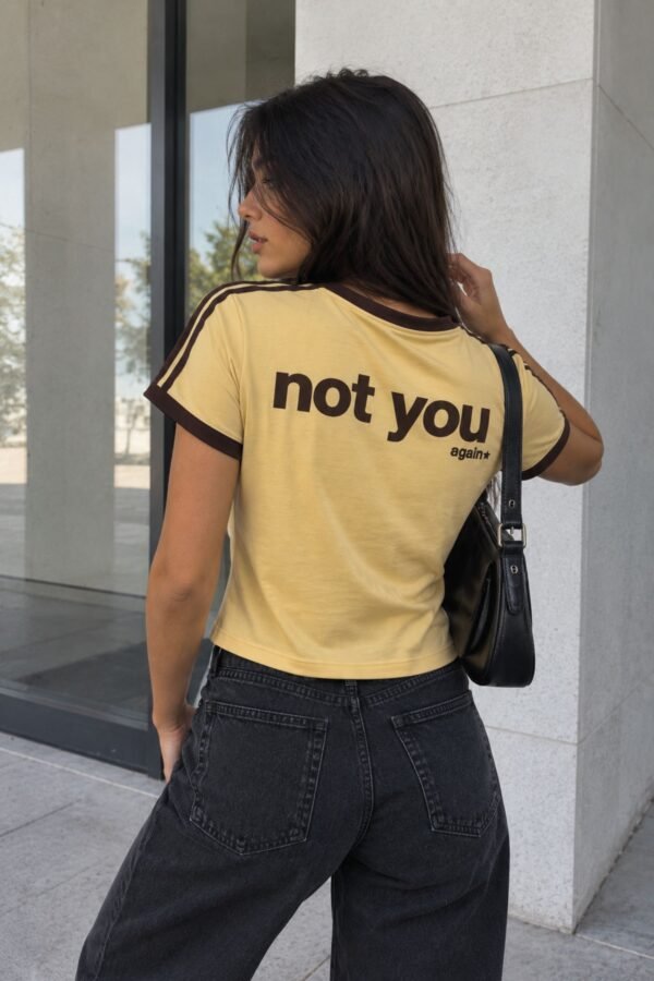 Remera Sporty combinado Not You - Algodon lycra premium